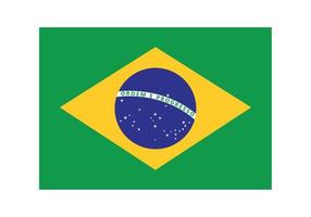 Brasiliens flagga emblem vektor