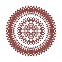 rote Mandala-Dekoration vektor