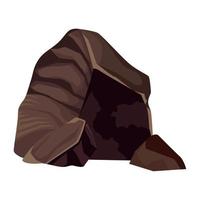 süßer Schokoladenfelsen vektor