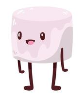 Marshmallow kawaii Essen vektor