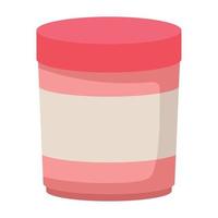 glass i rosa gryta vektor