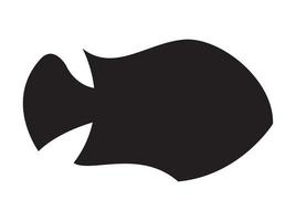 Fisch schwarze Silhouette vektor