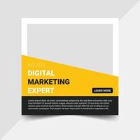 Social-Media-Vorlage für digitales Marketing vektor