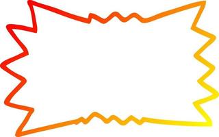 varm gradient linjeteckning tecknad bang vektor