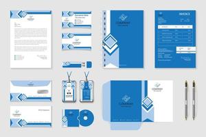 Corporate Business Branding Identity, Briefkopf, Visitenkarte, Rechnung, Umschlagdesign vektor
