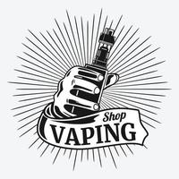 Vape-Logo für echte Vape-Liebhaber vektor