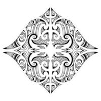 ethnische verzierung im maori-stil. gut für dekorativen Hintergrund vektor