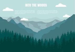 Gratis Flat Mountains Landscape Vector