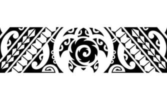 maori polynesiskt tatueringsarmband. tribal ärm sömlösa mönster vektor. vektor