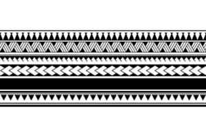 maori polynesiskt tatueringsarmband. tribal ärm sömlösa mönster vektor. vektor