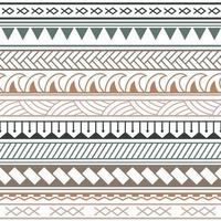 Vektor ethnische Boho Musterdesign im Maori-Stil.