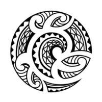 tribal tatuering designmönster polynesisk mandala vektor, geometrisk cirkelform rosett maori prydnad vektor