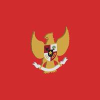 3D-Darstellung von Garuda Indonesien oder Pancasila für den Unabhängigkeitstag Indonesiens vektor