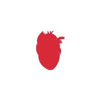 mänskligt hjärta medicinsk vektorillustration vektor