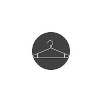 Kleiderbügel-Symbol. Element von Kleidung und Accessoires. vektor