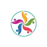 logotyp för adoption och samhällsvård vektor