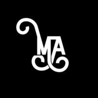 m Brief Logo-Design. Anfangsbuchstaben m Logo-Symbol. abstrakter buchstabe m minimale logo-design-vorlage. m Briefdesign-Vektor mit schwarzen Farben. mein Logo vektor