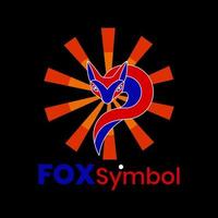 Maskottchen-Logo, Fuchssymbol, einfaches, einzigartiges und modernes Design vektor