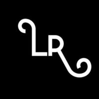 lp-Buchstaben-Logo-Design. Anfangsbuchstaben lp-Logo-Symbol. abstrakter Buchstabe lp minimale Logo-Designvorlage. lo Briefdesign-Vektor mit schwarzen Farben. lp-Logo vektor