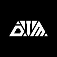 Dim Triangle Letter Logo Design mit Dreiecksform. Logo-Design-Monogramm mit schwachem Dreieck. Dim Dreieck-Vektor-Logo-Vorlage mit roter Farbe. Dim Triangular Logo Einfaches, elegantes und luxuriöses Logo. schwach vektor