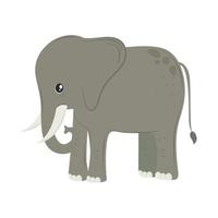 Elefantensymbol flach vektor