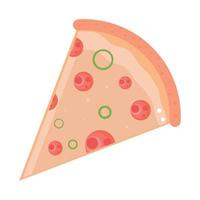 pizza snabbmat vektor