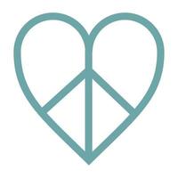 hjärta fred symbol vektor
