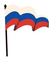Flagge von Russland vektor
