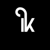 i-Buchstaben-Logo-Design auf schwarzem Hintergrund. ia kreatives Initialen-Buchstaben-Logo-Konzept. ua Briefgestaltung. ia Design mit weißen Buchstaben auf schwarzem Hintergrund. ia, ia-Logo vektor