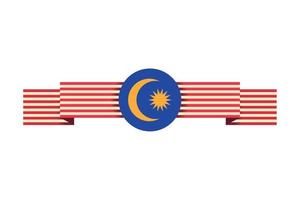 malaysia flagga patriotism vektor