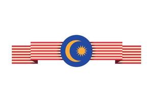 Patriotismus der malaysischen Flagge vektor