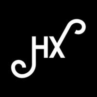 hq-Brief-Logo-Design auf schwarzem Hintergrund. hq kreative Initialen schreiben Logo-Konzept. HQ-Briefgestaltung. hq weißes Buchstabendesign auf schwarzem Hintergrund. hq, hq-Logo vektor