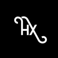 hq-Brief-Logo-Design auf schwarzem Hintergrund. hq kreative Initialen schreiben Logo-Konzept. HQ-Briefgestaltung. hq weißes Buchstabendesign auf schwarzem Hintergrund. hq, hq-Logo vektor