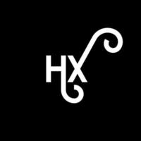 hq brev logotyp design på svart bakgrund. hq kreativa initialer brev logotyp koncept. hq bokstavsdesign. hq vit bokstavsdesign på svart bakgrund. hq, hq logotyp vektor