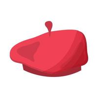 Symbol für rote Baskenmütze vektor