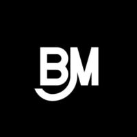 bm brev logotyp design på svart bakgrund. bm kreativa initialer brev logotyp koncept. bm bokstavsdesign. bm vit bokstavsdesign på svart bakgrund. bm, bm logotyp vektor