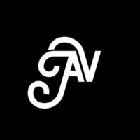 av brev logotyp design på svart bakgrund. av kreativa initialer brev logotyp koncept. av bokstavsdesign. av vit bokstavsdesign på svart bakgrund. av, av logotyp vektor