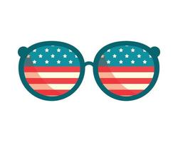 Sonnenbrille USA-Flagge vektor