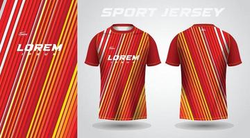 rot-weißes T-Shirt Sport-Jersey-Design vektor