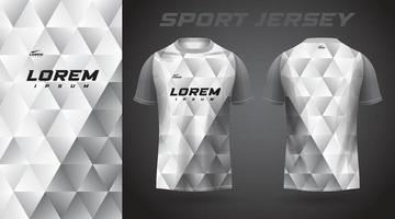 weißes T-Shirt Sport-Jersey-Design vektor