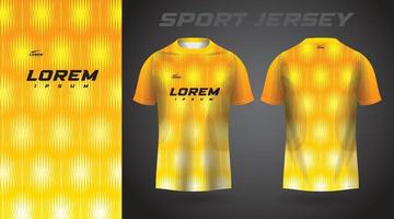 gelbes T-Shirt Sport-Jersey-Design vektor