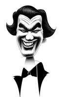 Joker-Comic-Porträt-Halloween-Sammlung vol1 vektor