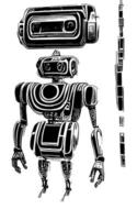 Roboter-Konzeptkunst-Assets Sci-Fr-Sammlung vol. 1 vektor