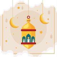 Ramadan Kareem-Postkarte vektor