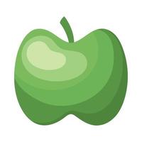 grönt äpple färsk frukt vektor