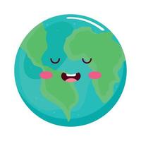 Welt Planet Erde Emoji vektor