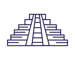 Maya-Pyramide mexikanisches Wahrzeichen vektor