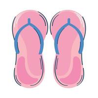 rosa flip flops vektor