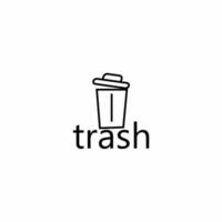 Trash-Logo-Vektor vektor