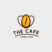 kaffe café illustration logotyp vektordesign vektor